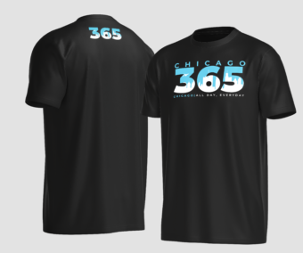 Black Chicago365 T-Shirt