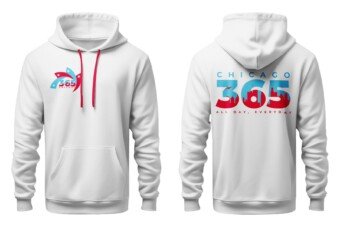 White Hoodie Regular Sized Logo